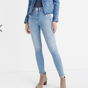 Madewell 27 petite 10” high rise skinny jeans